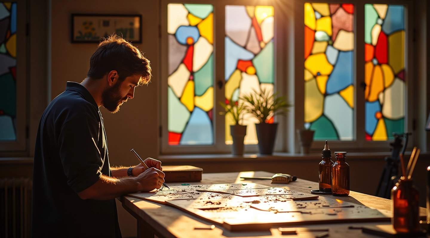 skanivex s.r.o. stained glass crafting workshop studio in Prague
